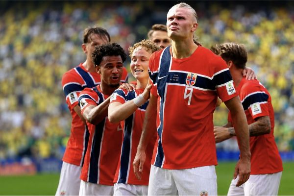 Haaland guía a Noruega y elimina a Brasil con un doblete