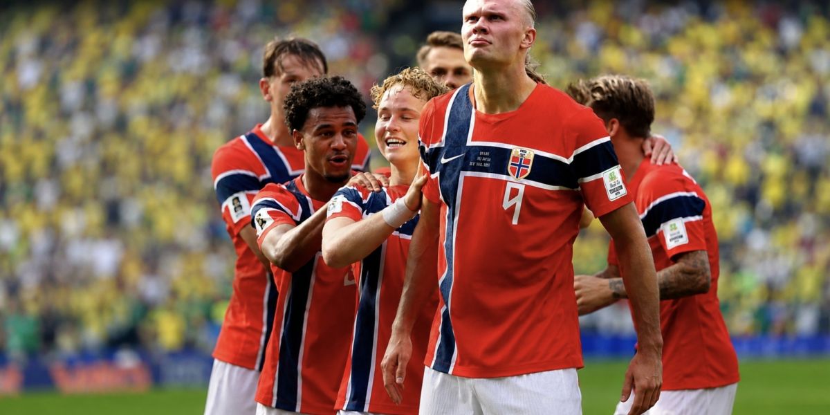 Haaland guía a Noruega y elimina a Brasil con un doblete