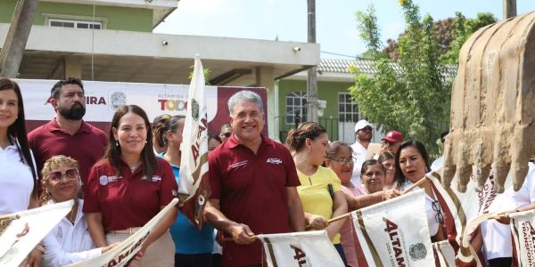 Transforma Armando Martínez la zona rural con obra de drenaje sanitario