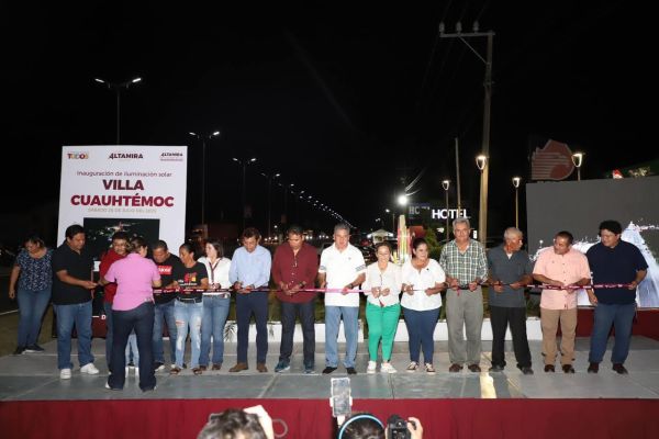 Ilumina Armando Martínez zona rural de Altamira