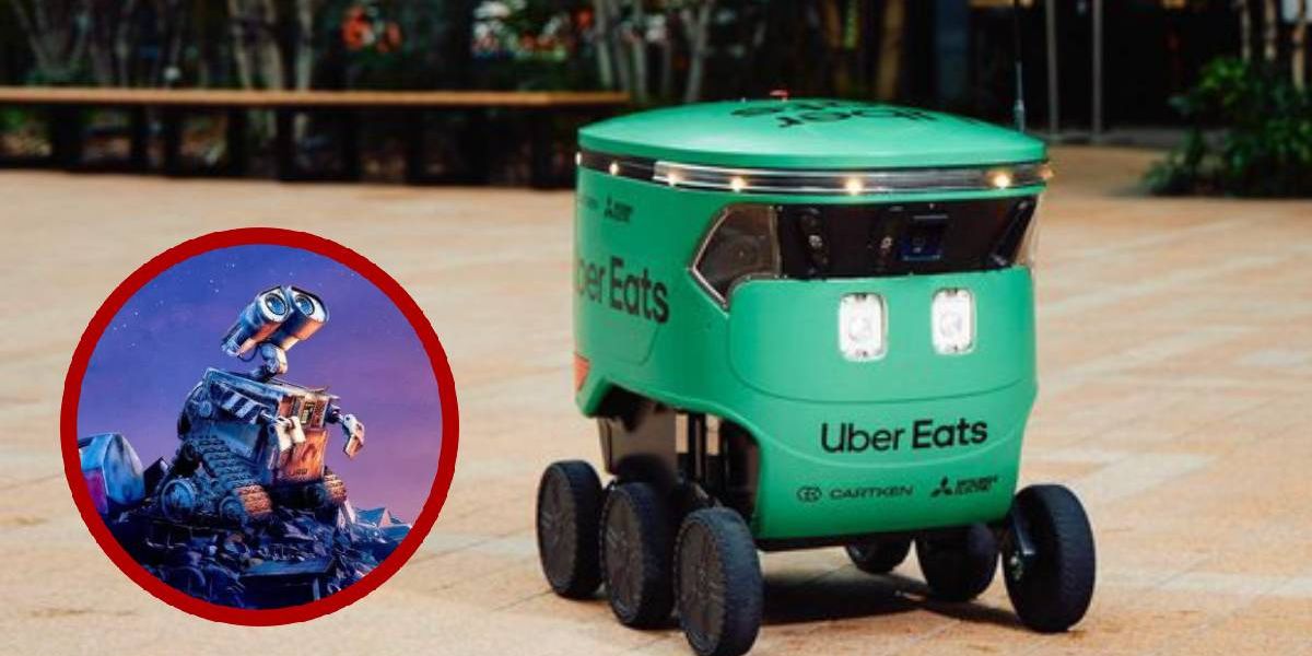 ¡Se parece a Wall-E! Uber Eats ya hace entregas con robots en Japón