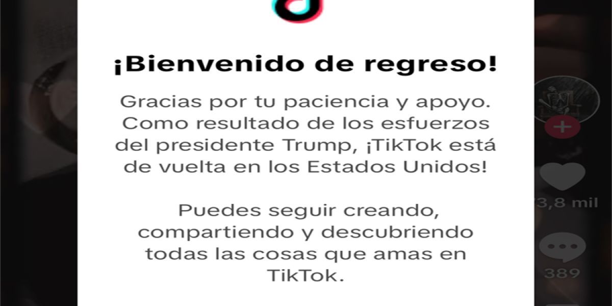 Reactiva  TikTok servicio en Estados Unidos