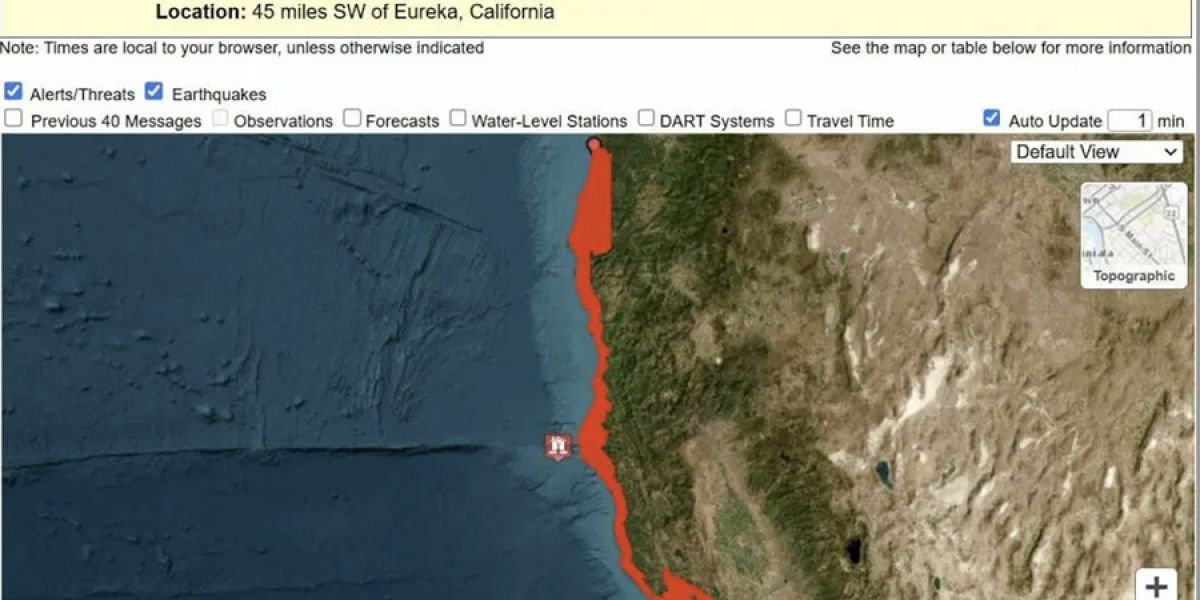 Terremoto de 7 grados sacudió este jueves por la mañana el norte de California