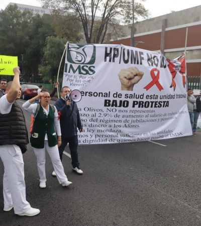 Anuncian trabajadores del IMSS marcha el 14 de octubre 