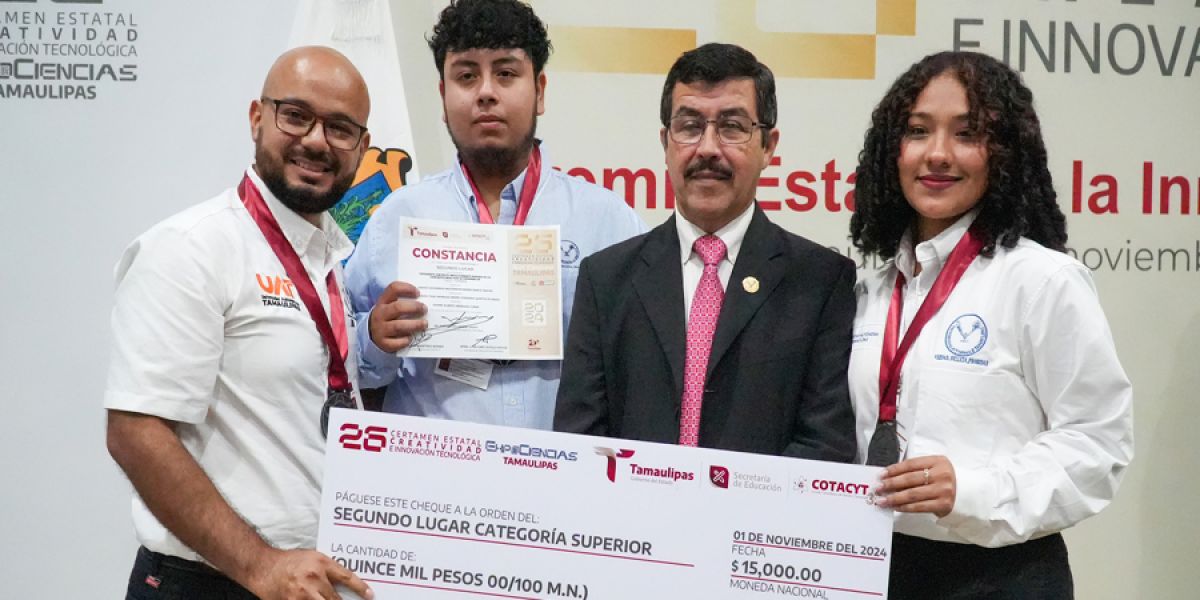 Estudiantes de la UAT destacan en el certamen estatal de creatividad e innovación