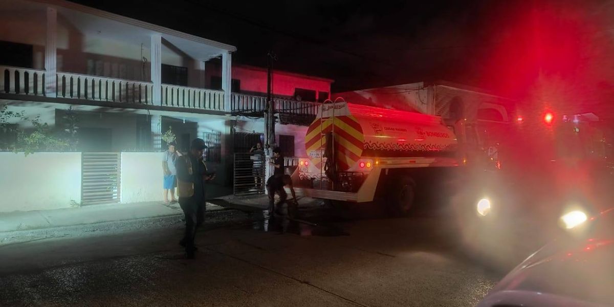 Moviliza explosión de tanque de gas a cuerpos de emergencia en Ciudad Madero