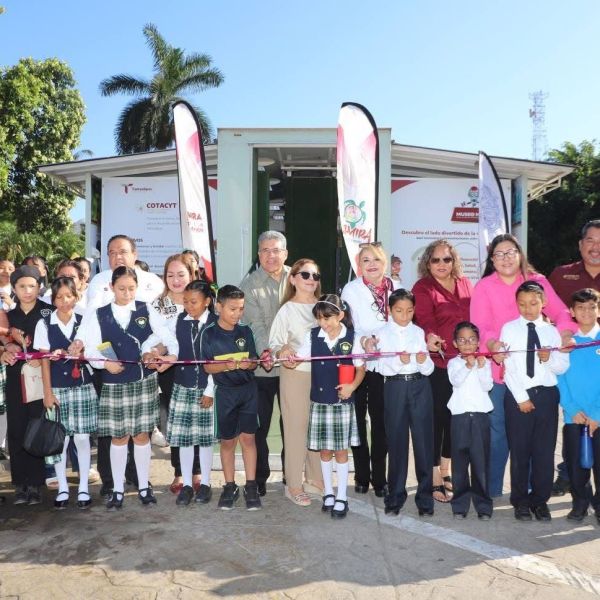 Inaugura Armando Martínez el Museo Móvil de Ciencia y Tecnología en Altamira