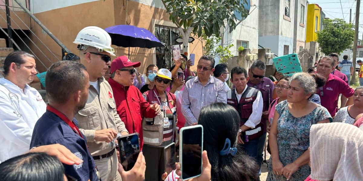 Apoya Armando Martínez a familias afectadas por derrame de hidrocarburo