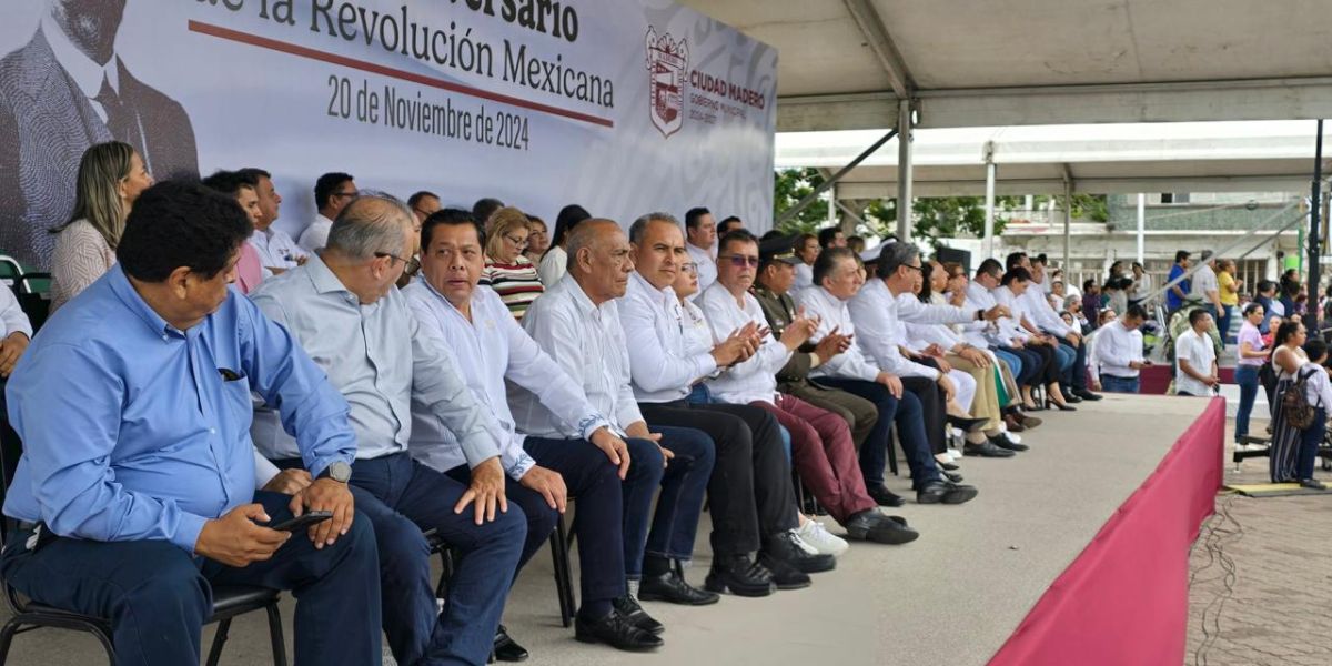 Conmemoran en Madero el 114º  Aniversario de la Revolución Mexicana