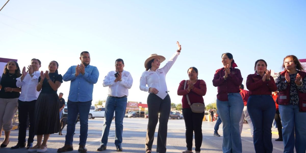 Entrega alcaldesa Carmen Lilia Canturosas mas de 49 millones de pesos en obra pública al poniente del Nuevo Laredo