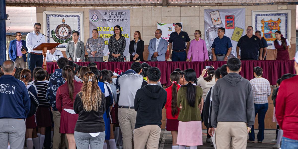 Conmemora Municipio de Matamoros “Día Internacional del Libro” en Secundaria General No. 1