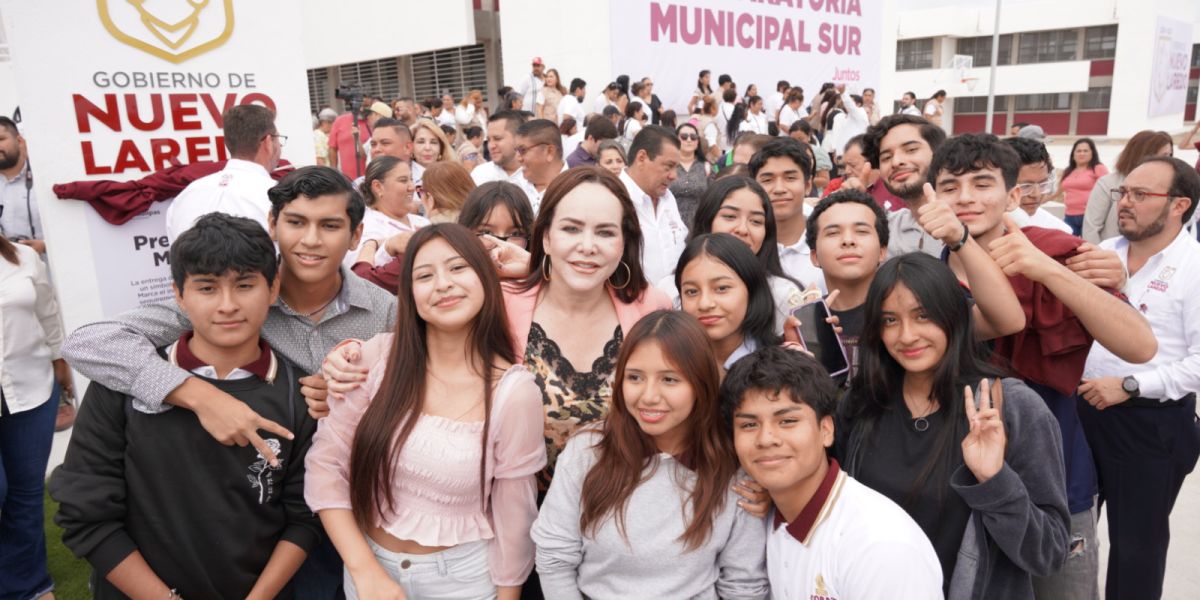 Entrega Alcaldesa Carmen Lilia Canturosas la primera preparatoria autosostenible de Tamaulipas