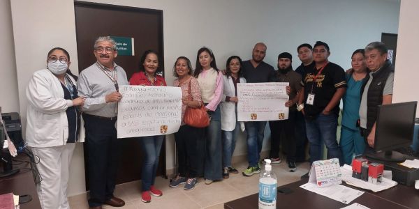 Trabajadores del IMSS-Bienestar en Matamoros se suman a demandas salariales