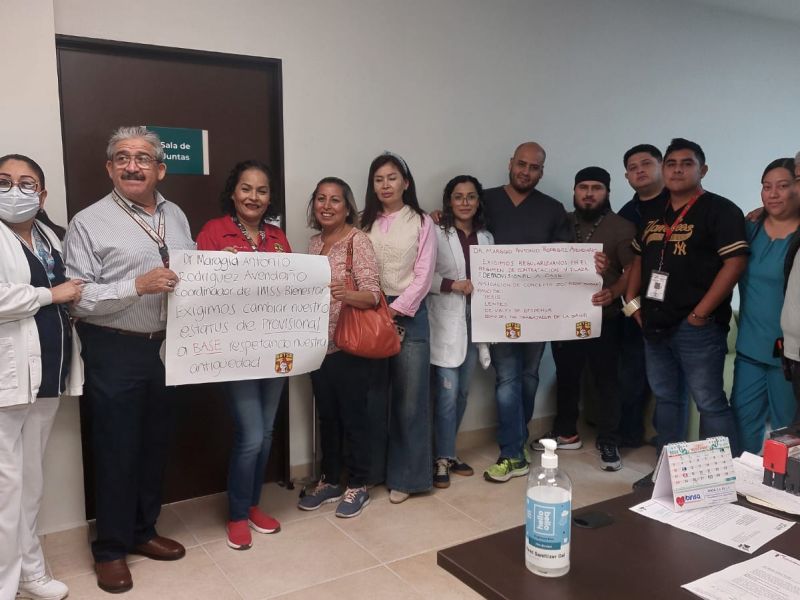 Trabajadores del IMSS-Bienestar en Matamoros se suman a demandas salariales