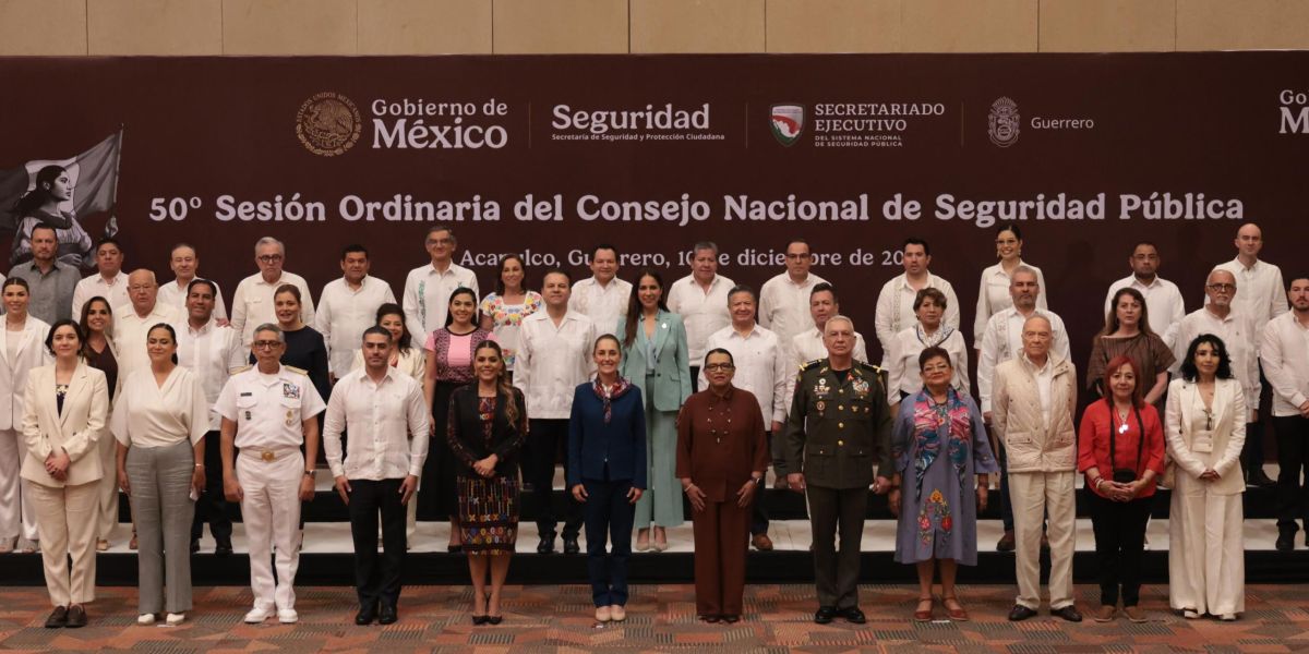 Presidenta Claudia Sheinbaum pide a gobernadores y gobernadoras a trabajar en coordinación a favor de la seguridad del país