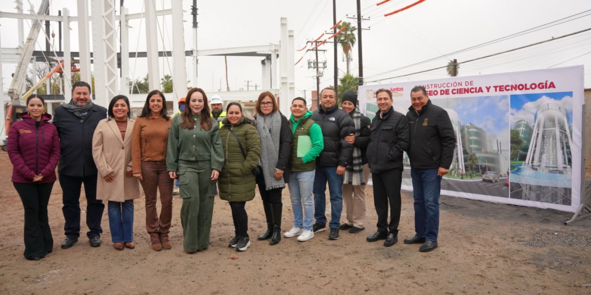 Supervisa alcaldesa Carmen Lilia Canturosas avance de obra del museo de ciencia y tecnología