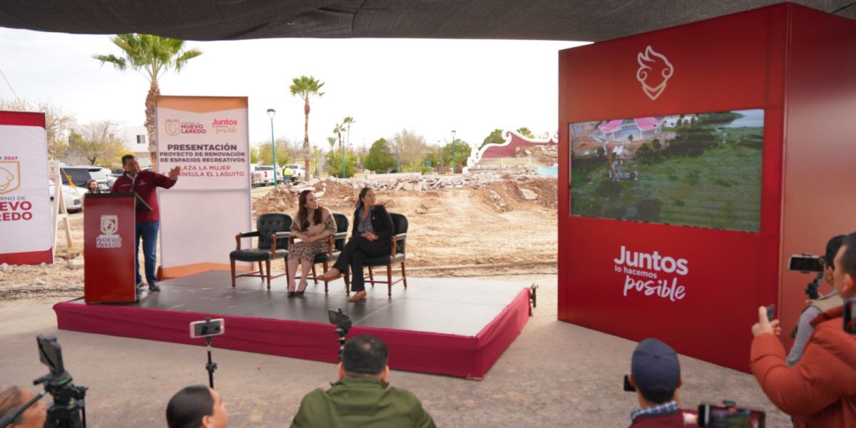 Presenta Alcaldesa Carmen Lilia Canturosas proyecto de transformación de la Plaza de la Mujer y península El Laguito