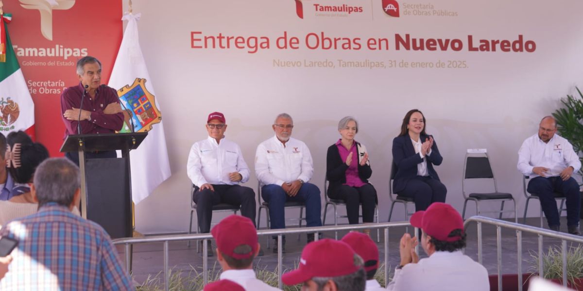 Refrenda gobernador compromiso con desarrollo de Nuevo Laredo con importante inversión en obra pública