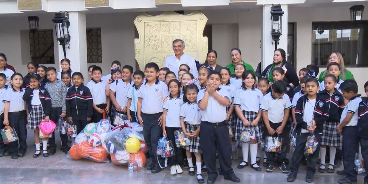 Un día inolvidable en Palacio de Gobierno: niños visitan a Américo Villarreal