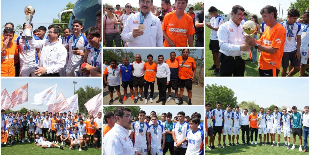 Recibe rector a los Correcaminos campeones de la Liga Premier