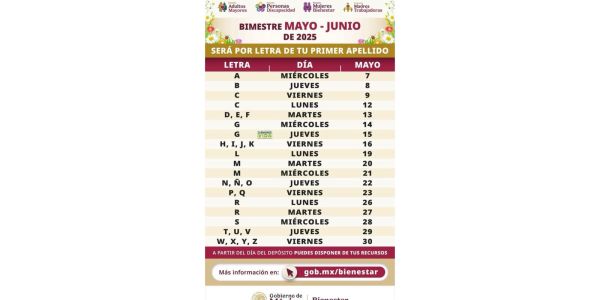 Alerta Sebien federal de “Falsos” calendario de pago