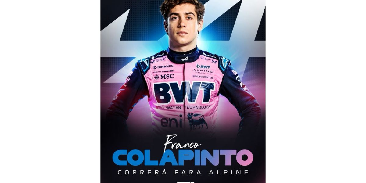 ¡Oficial! Franco Colapinto regresa a la F1 con Alpine; Jack Doohan será reserva