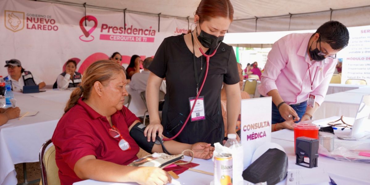 Llega “Presidencia cerquita de ti” a la colonia los fresnos con servicios de salud gratuitos para todos