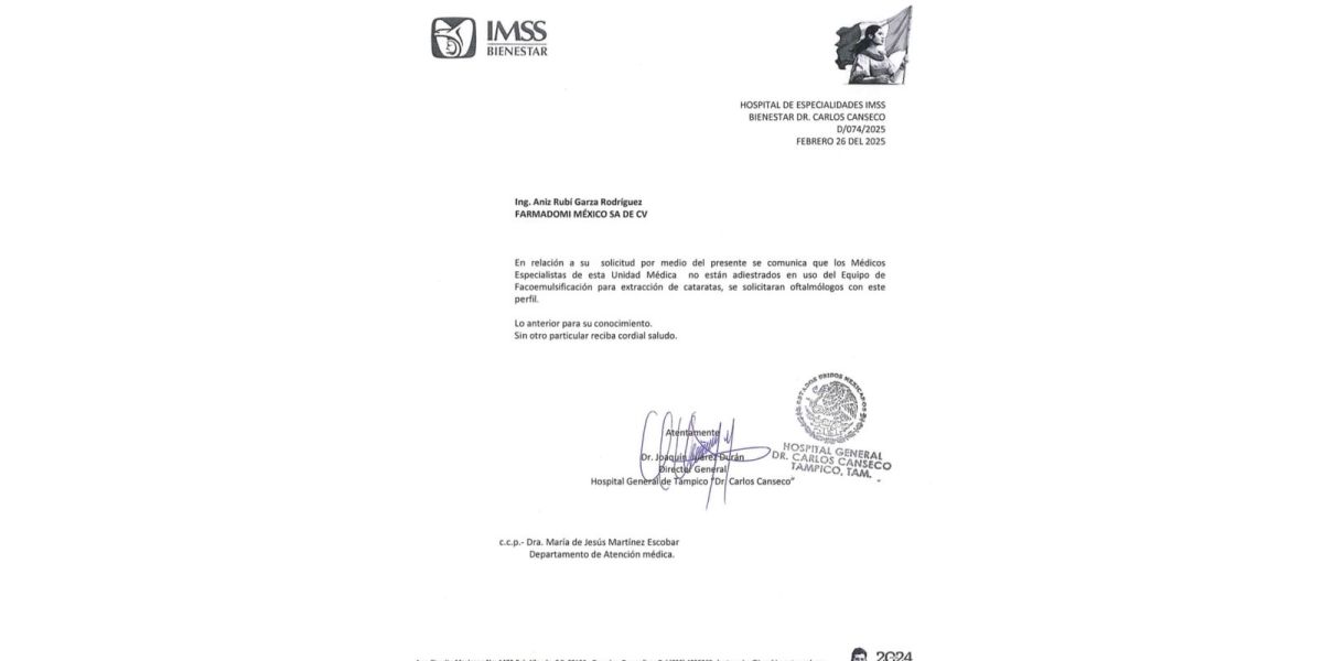 Paraliza cirugías el Delegado del IMSS