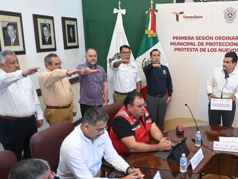 Toma protesta Consejo de Protección Civil en Victoria