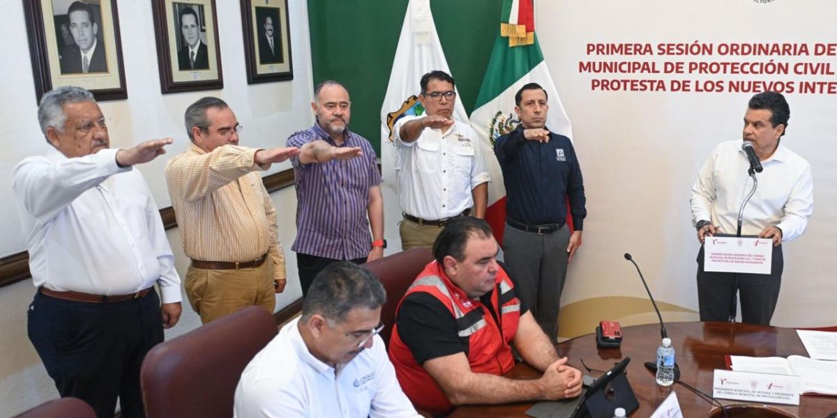 Toma protesta Consejo de Protección Civil en Victoria