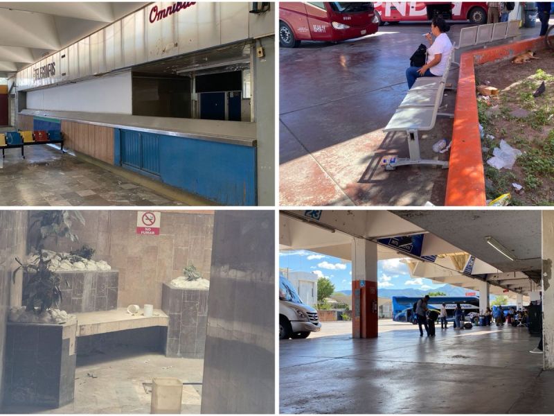 Central de Autobuses en Victoria sigue en el abandono