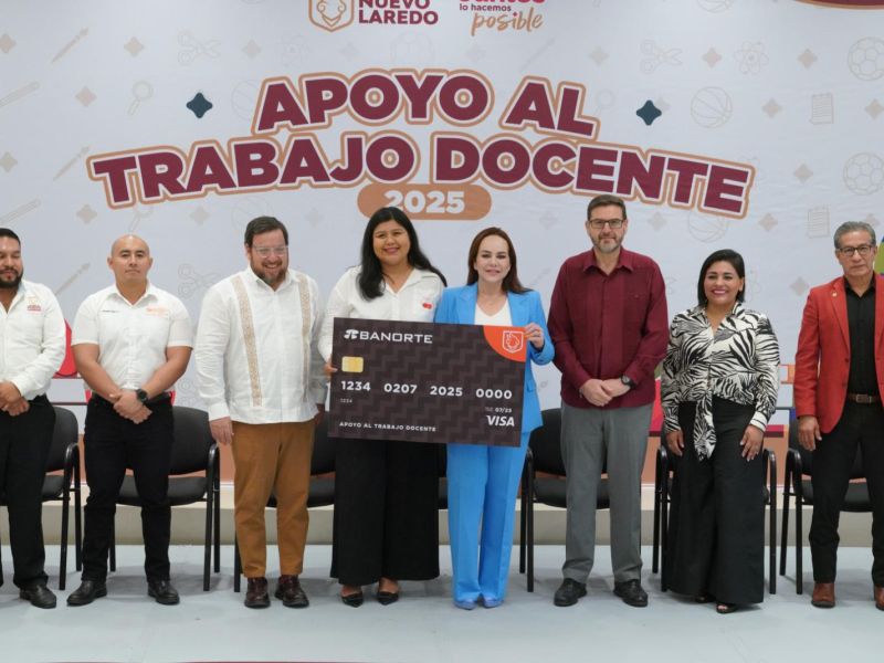 Fortalece alcaldesa Carmen Lilia Canturosas alianza con magisterio de Nuevo Laredo