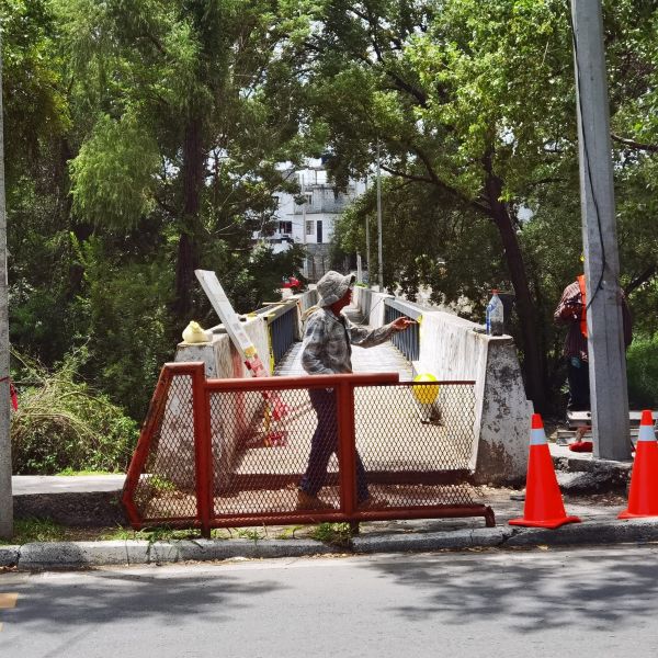 Reanudan trabajos en el puente del 13; estiman concluir en 25 días