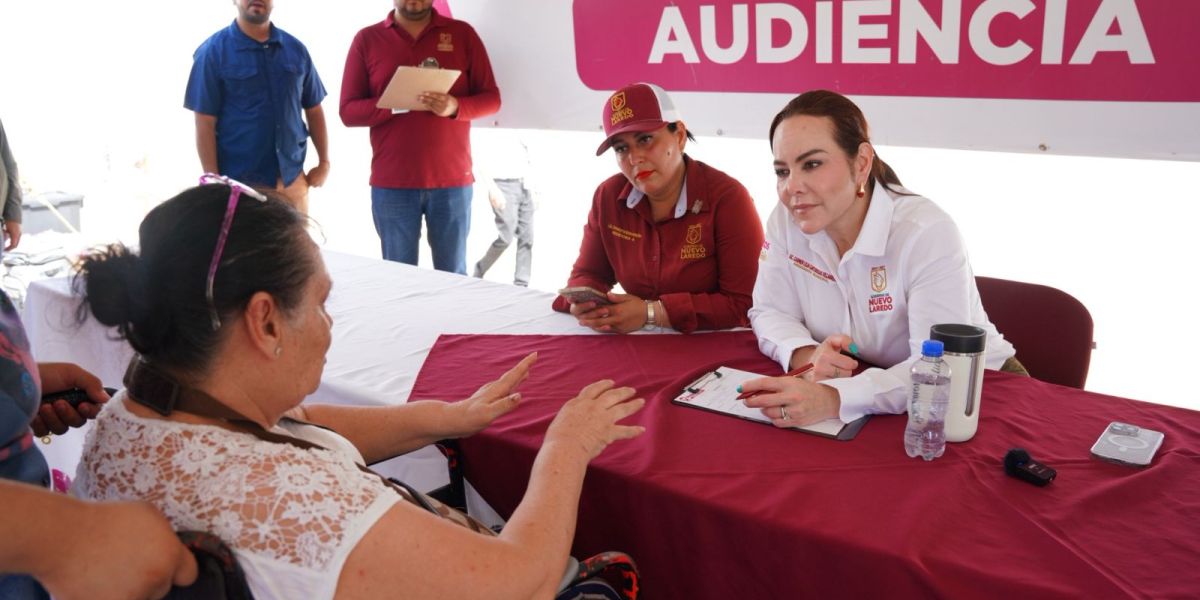 Lleva alcaldesa Carmen Lilia Canturosas servicios del gobierno municipal a colonia Nueva Victoria