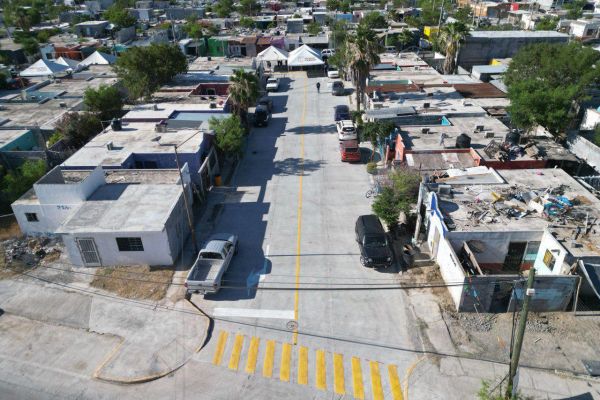 Alcaldesa Carmen Lilia Canturosas entrega tres calles rehabilitadas con concreto hidráulico en colonia Nueva Victoria