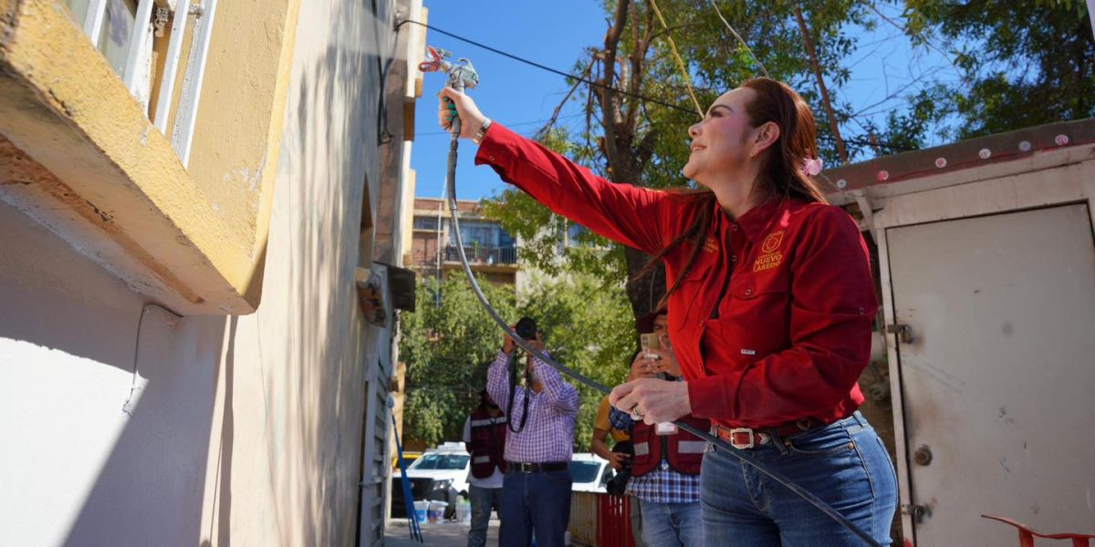 Lanza alcaldesa Carmen Lilia Canturosas programa “Pinta tu Fachada” para transformar entornos y embellecer Nuevo Laredo