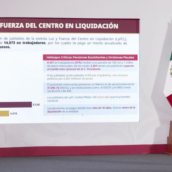 Presidenta Claudia Sheinbaum va contra pensiones millonarias