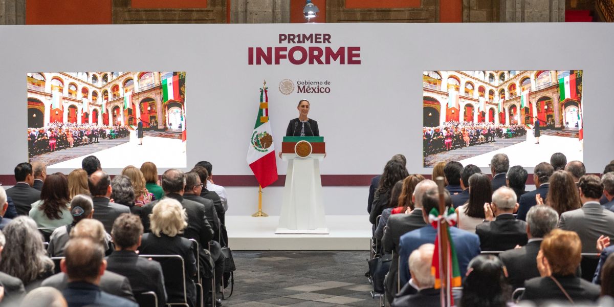 Vamos bien y vamos a ir mejor: Presidenta Claudia Sheinbaum en su Primer Informe de Gobierno