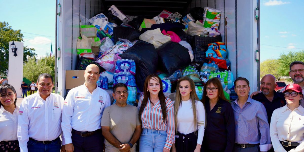 Nuevo Laredo responde al llamado de Carmen Lilia con más de 50 toneladas de apoyo de víveres