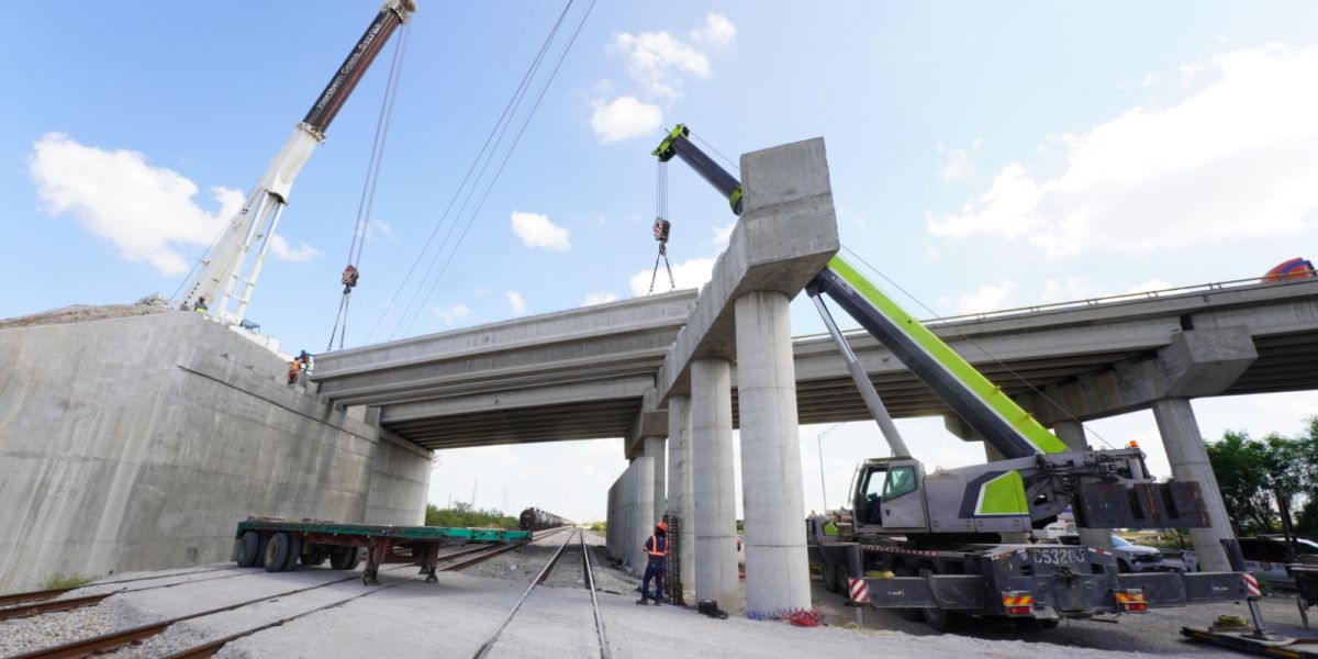 Avanza rehabilitación de puente en carretera Mex II: obra clave para el comercio y la conectividad de Nuevo Laredo