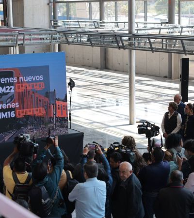La Presidenta Claudia Sheinbaum Pardo anunció que a finales de enero de 2026 se podrá utilizar el Tren México-Toluca