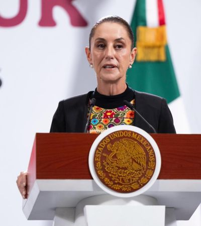 Niega Sheinbaum condiciones para regreso de AMLO 