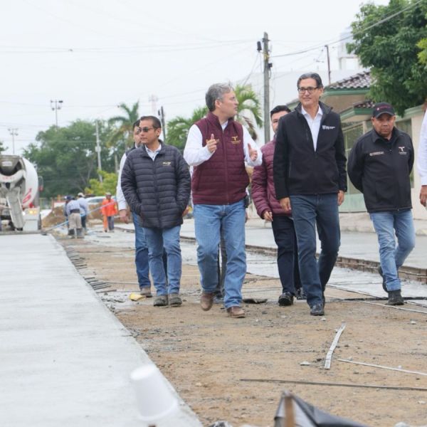 Erasmo González y Gerente de COMAPA SUR supervisan rehabilitación integral de red sanitaria