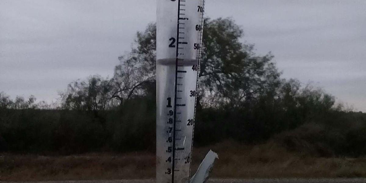 Lluvias dejan acumulados de hasta 1.7 pulgadas en el norte