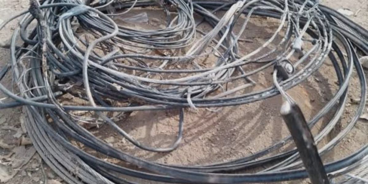 Sancionarán a negocios que compren cableado eléctrico robado