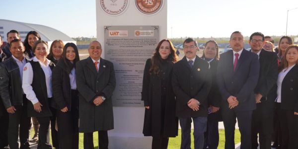 Inaugura alcaldesa Carmen Lilia Canturosas y rector de la UAT obras de infraestructura educativa