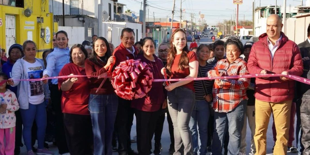 Entrega alcaldesa Carmen Lilia Canturosas obras de infraestructura social y urbana  a familias de la solidaridad