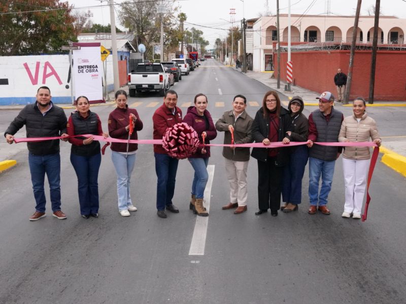 Transforma gobierno municipal centro de Nuevo Laredo con obras de infraestructura vial