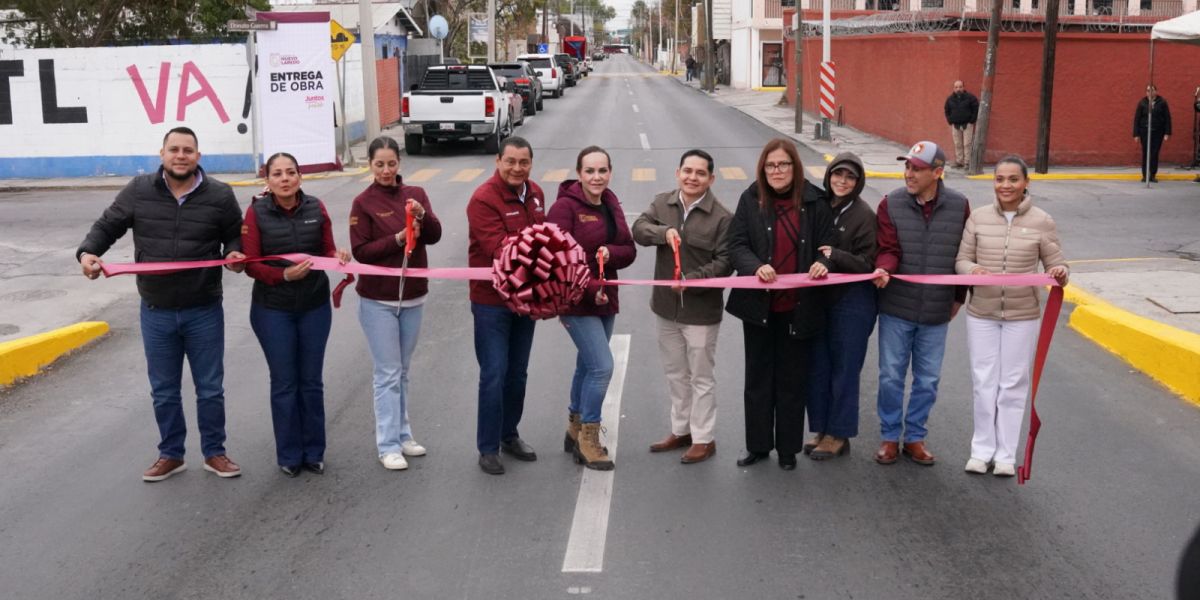 Transforma gobierno municipal centro de Nuevo Laredo con obras de infraestructura vial