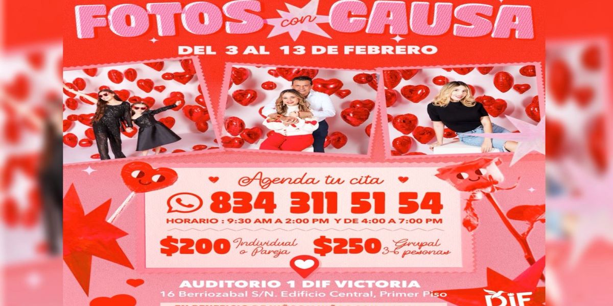 Invitan DIF Victoria y Lucy de Gattás a participar en “Fotos con Causa